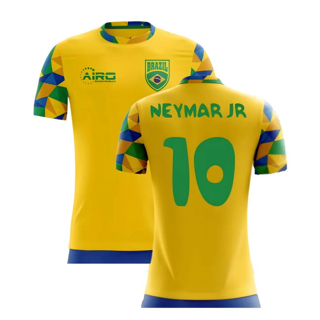 2025-2026 Brazil Home Concept Football Shirt (Neymar Jr 10)-SoccerKits Hub | Buy Soccer Jerseys Online